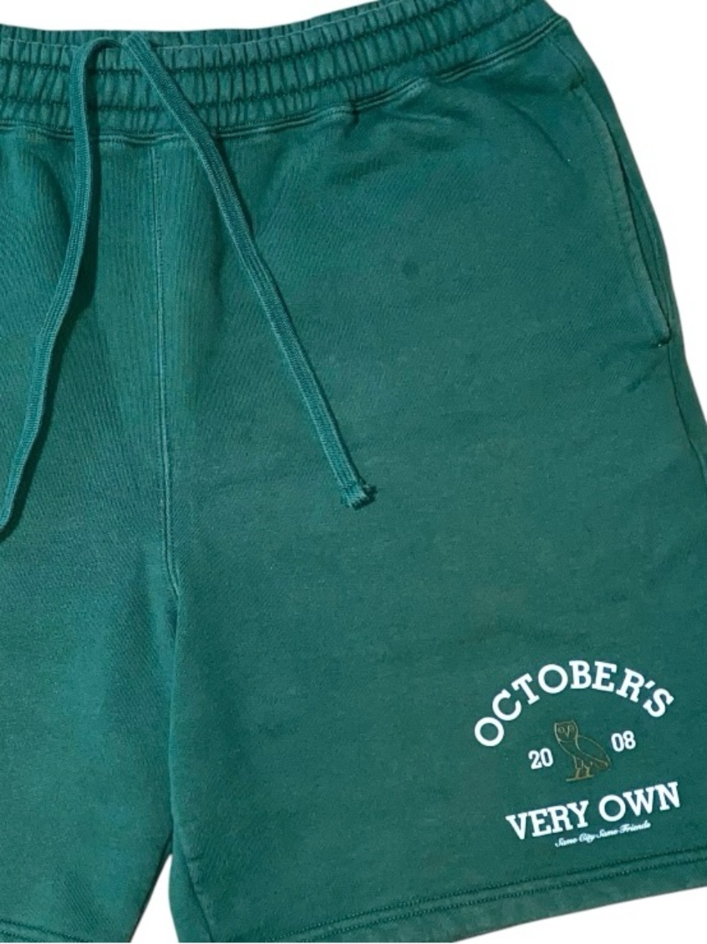 OVO Collegiate Shorts Drawstring Shorts Green October's Very Own Size Large (F)